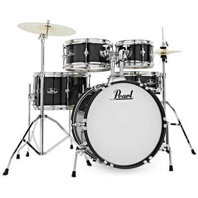 Pearl Roadshow Junior 5pc Drum Kit Jet Black - Publicité Pearl Roadshow Junior 5pc Drum Kit Jet Black - Publicité