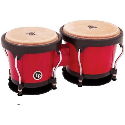 Latin Percussion LP Aspire Wood Bongos Red Wood - Publicité Latin Percussion LP Aspire Wood Bongos Red Wood - Publicité