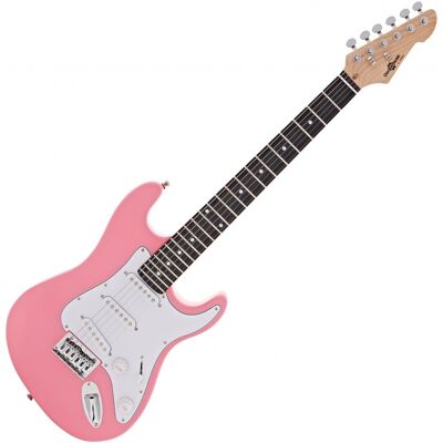 Guitare Électrique LA 3/4 par Gear4music Rose - Publicité Guitare Électrique LA 3/4 par Gear4music Rose - Publicité