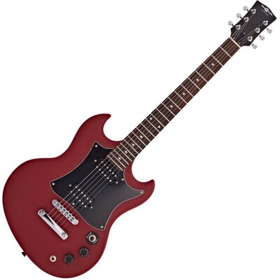 Guitare Électrique Brooklyn par Gear4music Rouge - Publicité Guitare Électrique Brooklyn par Gear4music Rouge - Publicité