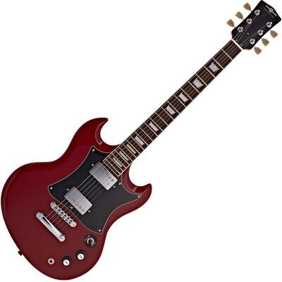 Guitare Électrique Brooklyn Select par Gear4music Rouge - Publicité Guitare Électrique Brooklyn Select par Gear4music Rouge - Publicité