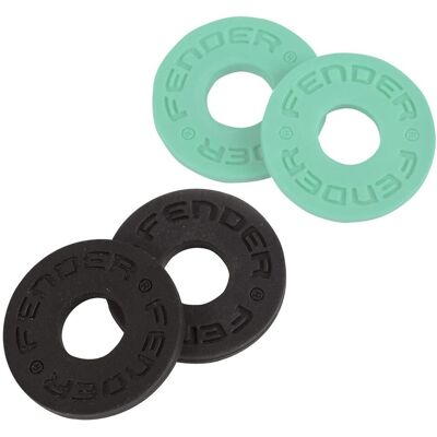 Fender Strap Blocks 4 Pack 2 Black/2 Seafoam Green - Publicité Fender Strap Blocks 4 Pack 2 Black/2 Seafoam Green - Publicité