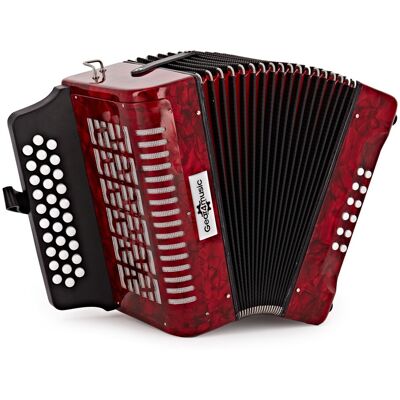 Accordéon Diatonique à Boutons par Gear4music 12 Basses - Publicité Accordéon Diatonique à Boutons par Gear4music 12 Basses - Publicité