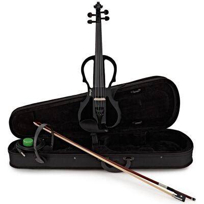 Stagg Shaped Ensemble Violon Électrique Noir - Publicité Stagg Shaped Ensemble Violon Électrique Noir - Publicité