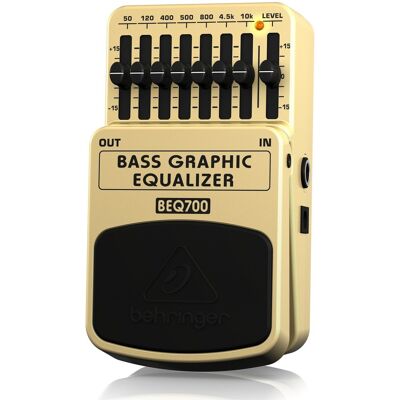 Behringer BEQ700 Bass Graphic EQ Pedal - Publicité Behringer BEQ700 Bass Graphic EQ Pedal - Publicité