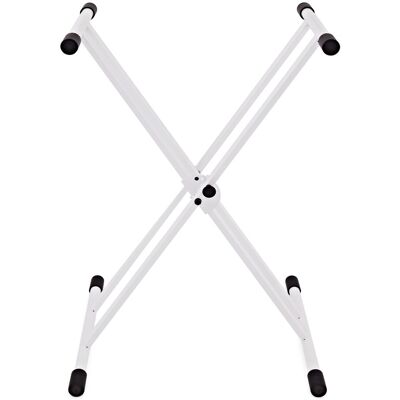 Support de Clavier en X à double embase blanc par Gear4music - Publicité Support de Clavier en X à double embase blanc par Gear4music - Publicité