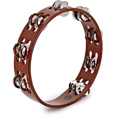 Meinl Percussion Tambourine Steel Jingles African Brown TA2AB - Publicité Meinl Percussion Tambourine Steel Jingles African Brown TA2AB - Publicité