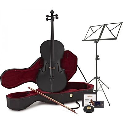 Gear4Music Violoncelle Taille 4/4 avec Étui et Pack Débutant Noir - Publicité Gear4Music Violoncelle Taille 4/4 avec Étui et Pack Débutant Noir - Publicité