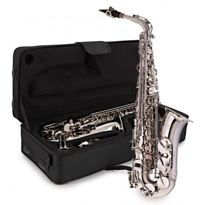 Alto Saxophone by Gear4music Nickel - Publicité Alto Saxophone by Gear4music Nickel - Publicité