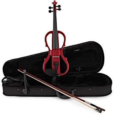 Stagg Shaped Electric Violin Outfit Metallic Red - Publicité Stagg Shaped Electric Violin Outfit Metallic Red - Publicité