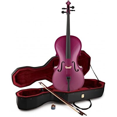 Violoncelle dÉtude Taille 1/2 avec Étui par Gear4music Violet - Publicité Violoncelle dÉtude Taille 1/2 avec Étui par Gear4music Violet - Publicité