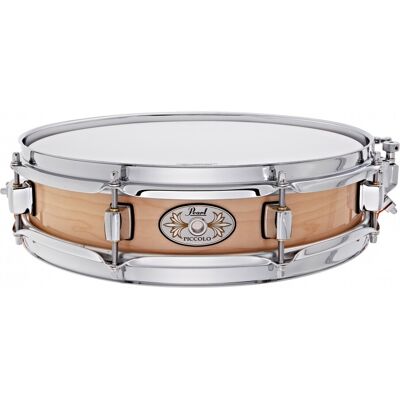 Pearl 13" x 3" Maple Piccolo Snare Drum Natural Maple - Publicité Pearl 13" x 3" Maple Piccolo Snare Drum Natural Maple - Publicité