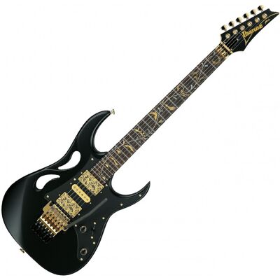 Ibanez PIA3761 Steve Vai Signature Pia Onyx Black - Publicité Ibanez PIA3761 Steve Vai Signature Pia Onyx Black - Publicité