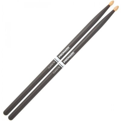 Promark Classic Forward 5A Grey Hickory Drumsticks Wood Tip - Publicité Promark Classic Forward 5A Grey Hickory Drumsticks Wood Tip - Publicité
