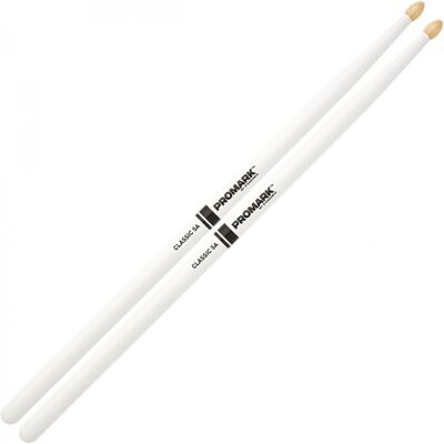 Promark Classic Forward 5A Hickory Drumsticks White - Publicité Promark Classic Forward 5A Hickory Drumsticks White - Publicité