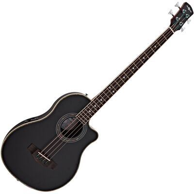 Guitare Basse Électro-Acoustique Roundback par Gear4music Noir - Publicité Guitare Basse Électro-Acoustique Roundback par Gear4music Noir - Publicité
