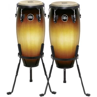 Meinl Headliner Series 10/11" Wood Conga Set - Vintage Sunburst - Publicité Meinl Headliner Series 10/11" Wood Conga Set - Vintage Sunburst - Publicité