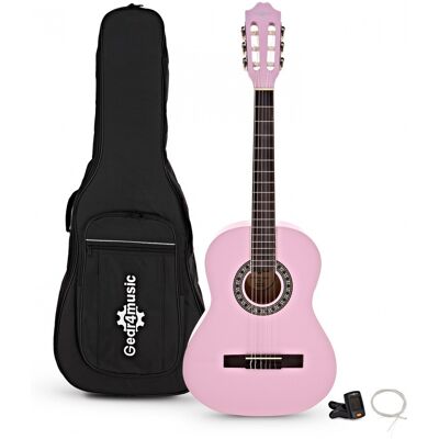 Pack avec Guitare Classique 3/4 par Gear4music Rose - Publicité Pack avec Guitare Classique 3/4 par Gear4music Rose - Publicité