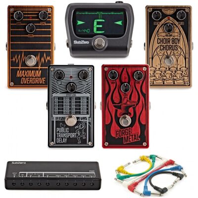 SubZero Guitar Pedal Rock Pack - Publicité SubZero Guitar Pedal Rock Pack - Publicité