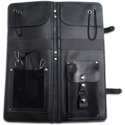 Ahead Black Handmade Leather Drumstick Bag - Publicité Ahead Black Handmade Leather Drumstick Bag - Publicité