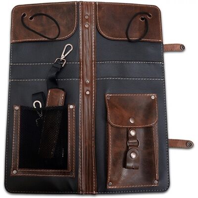 Ahead Brown Handmade Leather Drumstick Bag - Publicité Ahead Brown Handmade Leather Drumstick Bag - Publicité