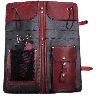 Ahead Burgundy Handmade Leather Drumstick Bag - Publicité Ahead Burgundy Handmade Leather Drumstick Bag - Publicité