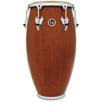 Latin Percussion LP Matador Wood 12 1/2 Tumba Almond Brown Chrome Hardware - Publicité Latin Percussion LP Matador Wood 12 1/2 Tumba Almond Brown Chrome Hardware - Publicité