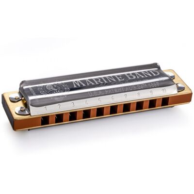 Hohner Marine Band 125th Anniversary Harmonica C - Publicité Hohner Marine Band 125th Anniversary Harmonica C - Publicité