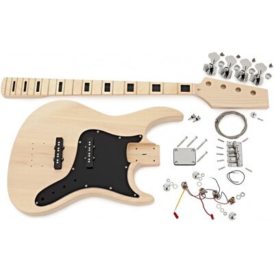 Gear4Music Guitarworks Kit de Guitare Basse à Assembler Pro - Publicité Gear4Music Guitarworks Kit de Guitare Basse à Assembler Pro - Publicité