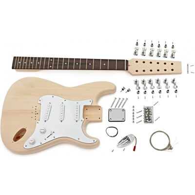 Gear4Music Guitarworks Kit de Guitare Électrique 12-Cordes à Double Pan Coupé à Assembler - Publicité Gear4Music Guitarworks Kit de Guitare Électrique 12-Cordes à Double Pan Coupé à Assembler - Publicité