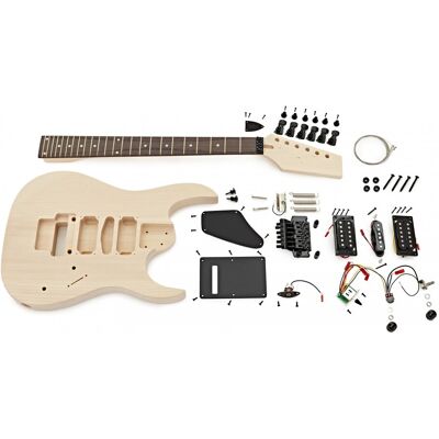 Gear4Music Guitarworks Kit de Guitare Électrique à Pan Coupé Profond à Assembler - Publicité Gear4Music Guitarworks Kit de Guitare Électrique à Pan Coupé Profond à Assembler - Publicité