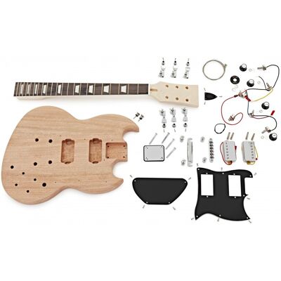 Gear4Music Guitarworks Kit de Guitare Électrique à Pan Coupé Vintage à Assembler - Publicité Gear4Music Guitarworks Kit de Guitare Électrique à Pan Coupé Vintage à Assembler - Publicité
