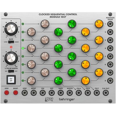 Behringer Clocked Sequential Control Module 1027 Sequencer Module - Publicité Behringer Clocked Sequential Control Module 1027 Sequencer Module - Publicité