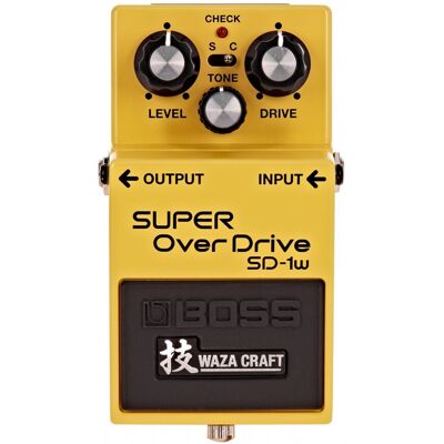 Boss SD-1W Waza Craft Custom Super Overdrive Pedal - Publicité Boss SD-1W Waza Craft Custom Super Overdrive Pedal - Publicité