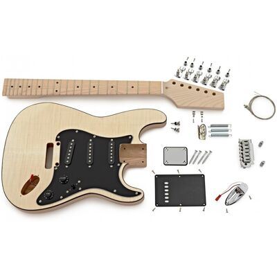 Gear4Music Guitarworks Kit de Guitare Électrique à Double Pan Coupé à Assembler Pro - Publicité Gear4Music Guitarworks Kit de Guitare Électrique à Double Pan Coupé à Assembler Pro - Publicité