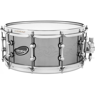 Ahead 14" x 6" Engraved Titanium Snare Drum - Publicité Ahead 14" x 6" Engraved Titanium Snare Drum - Publicité