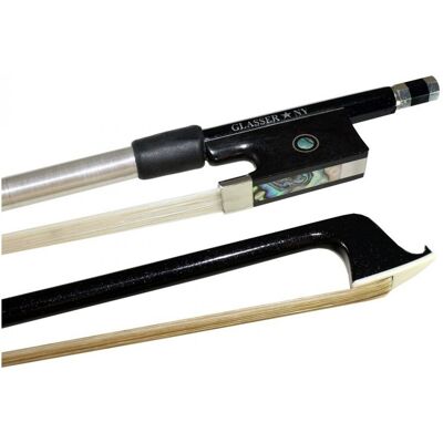 Glasser Bows Glasser Carbon Graphite Violin Bow 4/4 - Publicité Glasser Bows Glasser Carbon Graphite Violin Bow 4/4 - Publicité