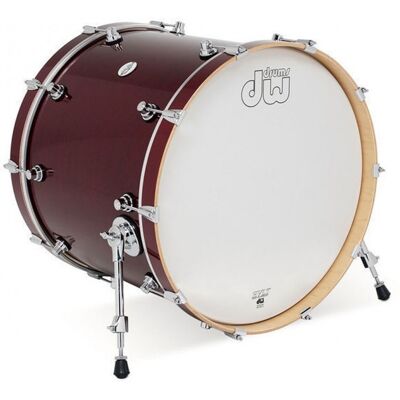 DW Drums DW Design Series 22 x 18" Bass Drum Gloss Lacquer Cherry Stain - Publicité DW Drums DW Design Series 22 x 18" Bass Drum Gloss Lacquer Cherry Stain - Publicité
