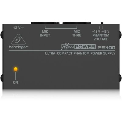 Behringer PS400 Phantom Power Supply - Publicité Behringer PS400 Phantom Power Supply - Publicité
