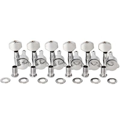 Gear4Music Guitarworks Locking Machine Heads 6-In-Line Chrome - Publicité Gear4Music Guitarworks Locking Machine Heads 6-In-Line Chrome - Publicité