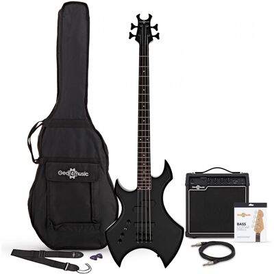 Gear4Music Pack avec Guitare Basse Harlem X pour Gaucher et Ampli 15 W Noir - Publicité Gear4Music Pack avec Guitare Basse Harlem X pour Gaucher et Ampli 15 W Noir - Publicité