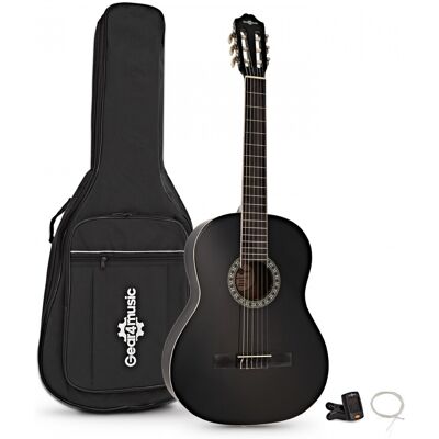 Pack avec Guitare Classique par Gear4music Noir - Publicité Pack avec Guitare Classique par Gear4music Noir - Publicité