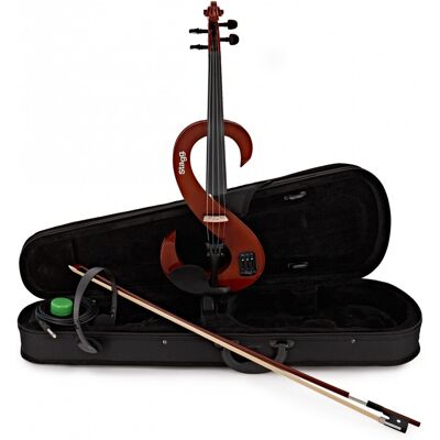 Stagg S-Shaped Electric Violin Outfit Violin Burst - Publicité Stagg S-Shaped Electric Violin Outfit Violin Burst - Publicité