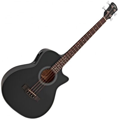Guitare Basse Électro-Acoustique par Gear4music Noir - Publicité Guitare Basse Électro-Acoustique par Gear4music Noir - Publicité
