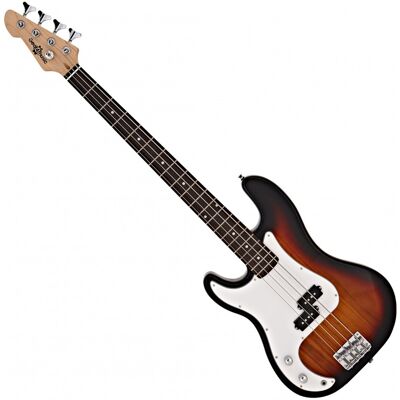Guitare Basse LA pour Gaucher par Gear4music Sunburst - Publicité Guitare Basse LA pour Gaucher par Gear4music Sunburst - Publicité