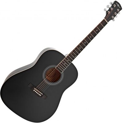 Guitare Acoustique Dreadnought par Gear4music Noir - Publicité Guitare Acoustique Dreadnought par Gear4music Noir - Publicité
