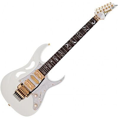 Ibanez PIA3761 Steve Vai Signature Pia Stallion White - Publicité Ibanez PIA3761 Steve Vai Signature Pia Stallion White - Publicité