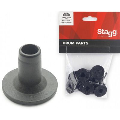 Stagg 8mm Nylon Cymbal Sleeve - Pack of 10 - Publicité Stagg 8mm Nylon Cymbal Sleeve - Pack of 10 - Publicité