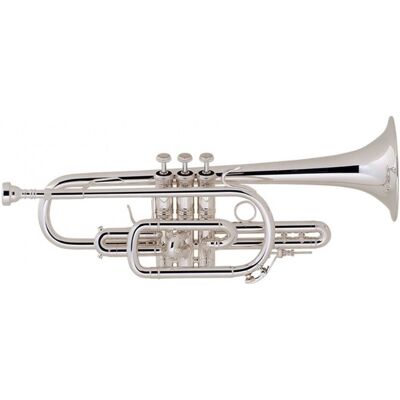 Bach Stradivarius Cornet 181ML Silver Plate - Publicité Bach Stradivarius Cornet 181ML Silver Plate - Publicité