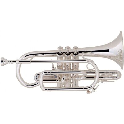 Bach Stradivarius Cornet 184ML Silver Plate - Publicité Bach Stradivarius Cornet 184ML Silver Plate - Publicité